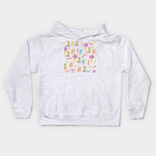 Ice cream & cake Kids Hoodie by desserts